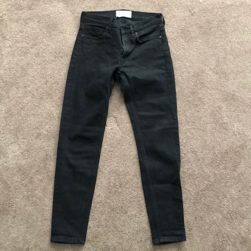 Everlane straight ankle washed black RN# 139393